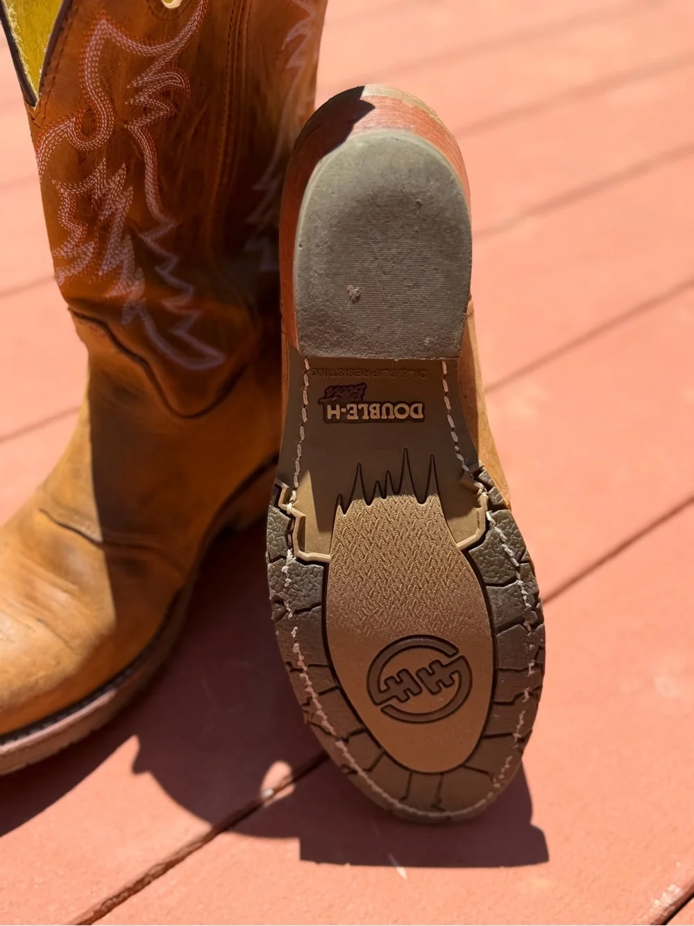 Double-H women’s Leather Cowboy Boots - Picture 5 of 13